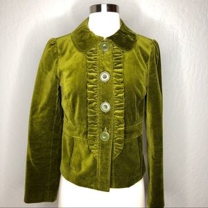 SALE🌸Halogen Chartreuse Velvet Blazer XS